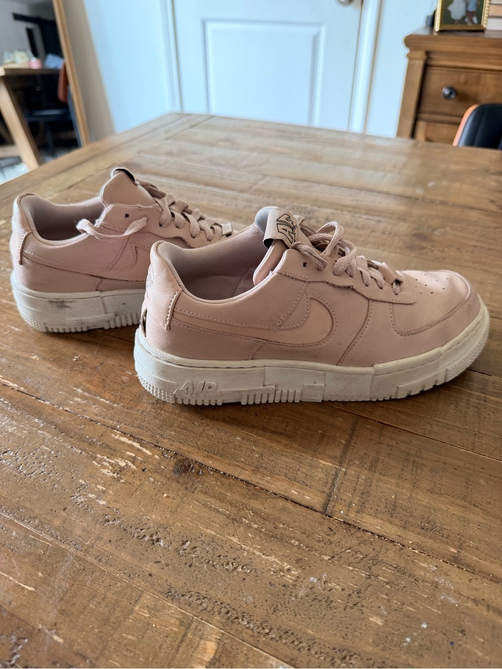 Nike Pink Air Force One Sneakers